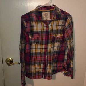 Plaid long sleeve shirt